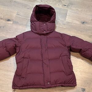 Women's Burgundy Wunder Puff Jacket 600 down fill